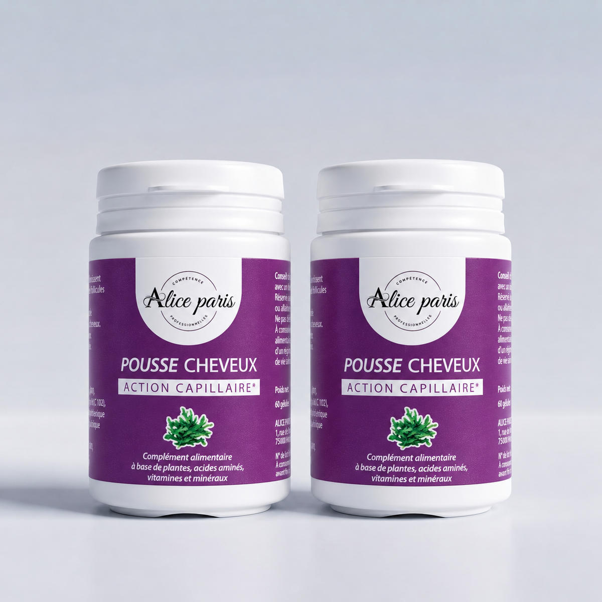 Pack 2x Pousse de cheveux Vitamines & Plantes Alice Paris