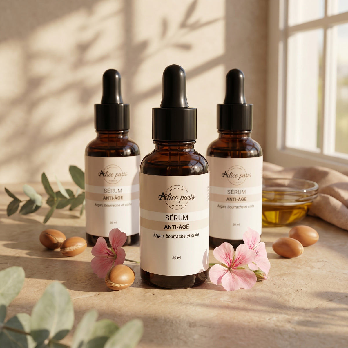 Pack 3 Sérum Anti-âge concentré d'huiles essentielles